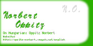 norbert oppitz business card